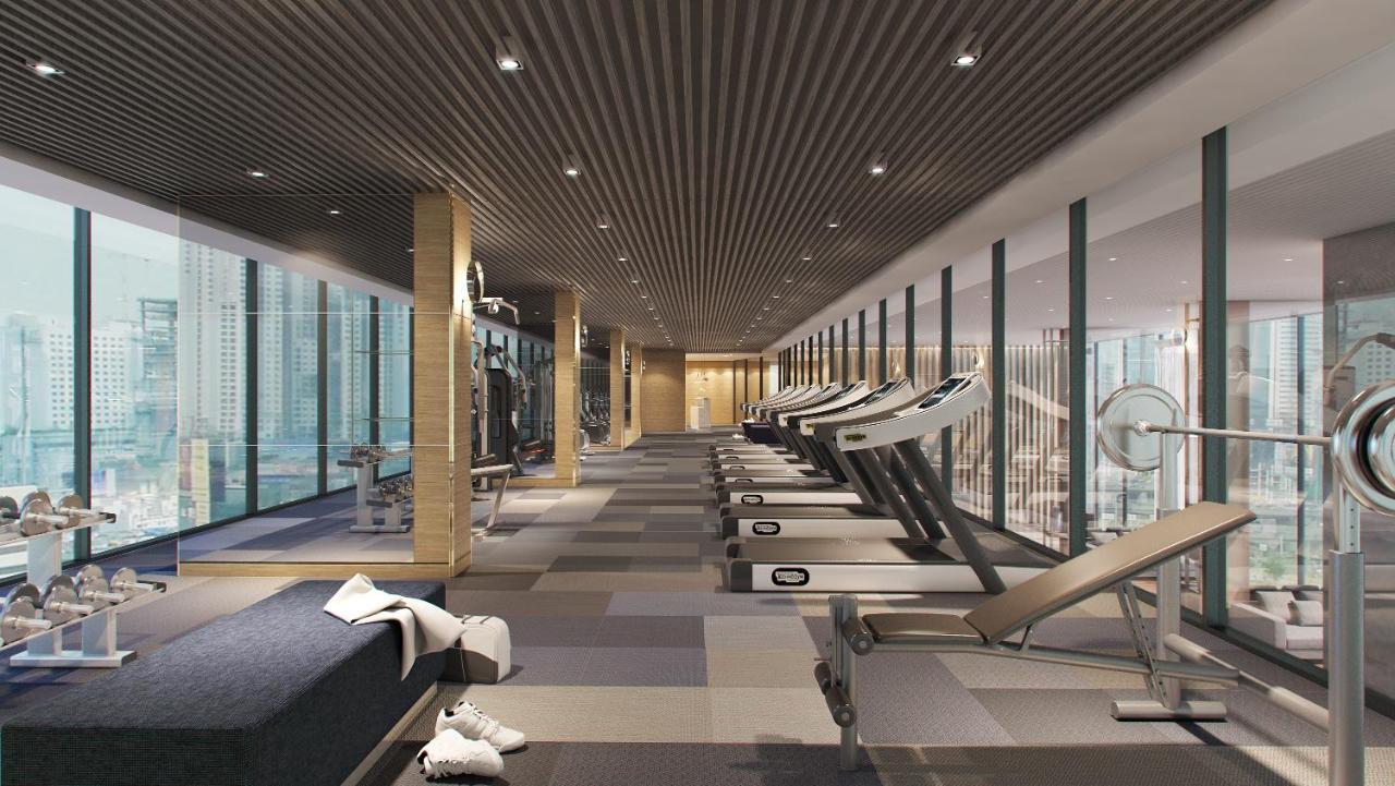Somerset Rama 9 방콕 외부 사진 The gym at the hotel